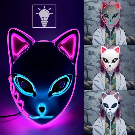 Halloween LED Glowing Cat Mask